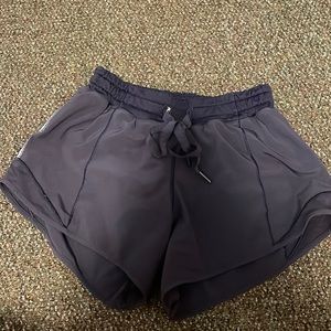 Navy Lululemon hotty hot shorts 2” (old version)
